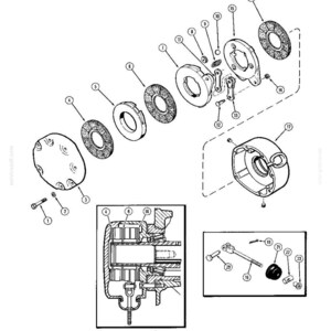 May include: An exploded diagram of mechanical components, including circular plates, bolts, and a housing. The image is a technical illustration with labels and a detailed cross-section view. The text "Figure S-7" and "S-19" are visible.