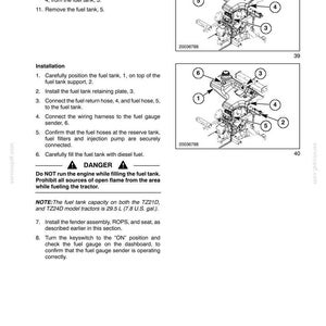 New Holland TZ21D, TZ24D Compact Utility Tractor Service Repair Workshop Manual | Instant PDF Download image 11
