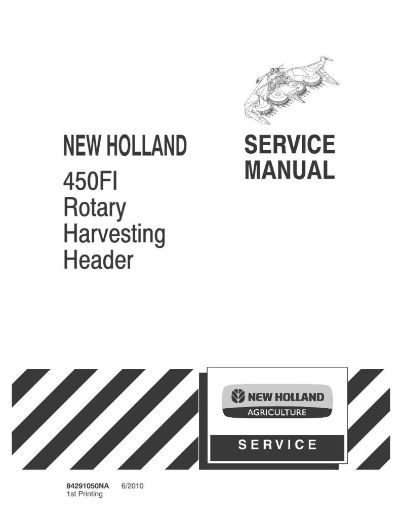 New Holland 450FI Rotary Harvesting Header Equipment Service Repair Workshop Manual | Instant PDF Download image 3
