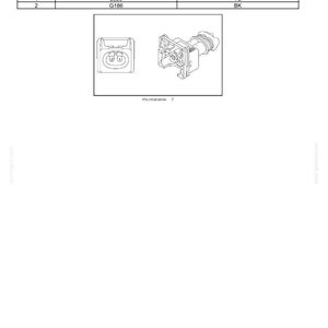 Puede incluir: Diagrama de conectores el&eacute;ctricos, etiquetado como "CONNECTOR X-045 - Unloading valve". Incluye una tabla con las columnas "CAV ID", "WIRE ID" y "COLOR". Se muestran dos ilustraciones de conectores, junto con el texto "Electrical systems - Harnesses and connectors."