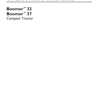 New Holland Boomer 33 & 37 Compact Tractor Operator Owners Operation Manual | Instant PDF Download image 3
