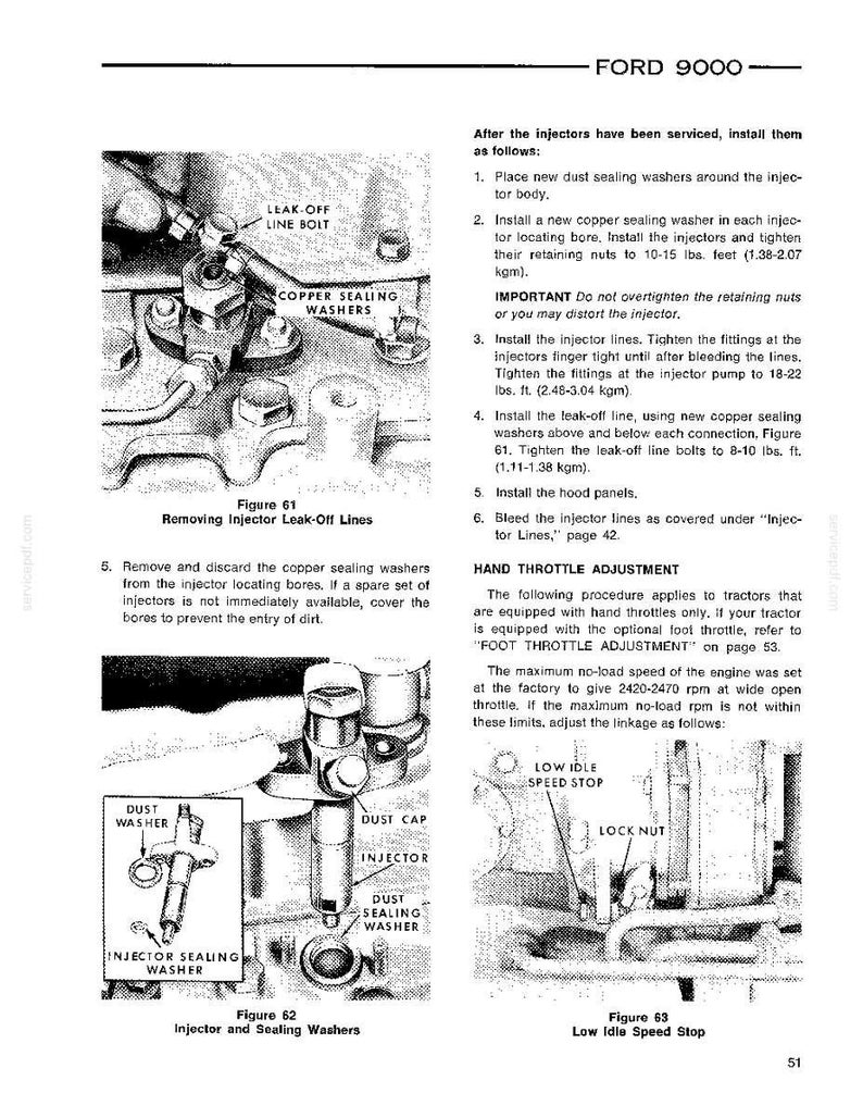 Ford 9000 Tractor Operator Owners Operation Manual | Instant PDF Download image 9