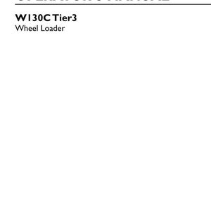 May include: An operator's manual for a New Holland Construction W130C Tier3 wheel loader. The white cover features black text reading Original Instructions, Operator's Manual, W130C Tier3, Wheel Loader, part number 47552823, 2nd edition, January 2015.