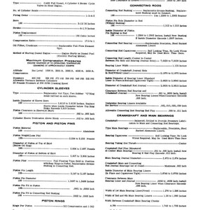 May include: A detailed technical diagram for diesel engines, featuring specifications for the C-2 188 engine. Includes measurements in inches for bore, stroke, and piston dimensions, along with other engine component details.