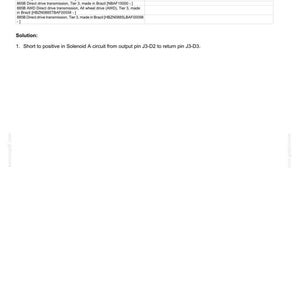 May include: A technical document titled "Electrical systems - FAULT CODES" with the fault code "4914 - Solenoid A Short circuit." The document includes details about direct drive transmissions and AWD, along with a solution for the short circuit.