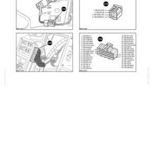 May include: Diagram of an electrical system with various components labeled. Includes connectors, wiring harnesses, and a detailed parts list with reference numbers. The text "SECTION 55 - ELECTRICAL SYSTEM - CHAPTER 10C" is at the top.