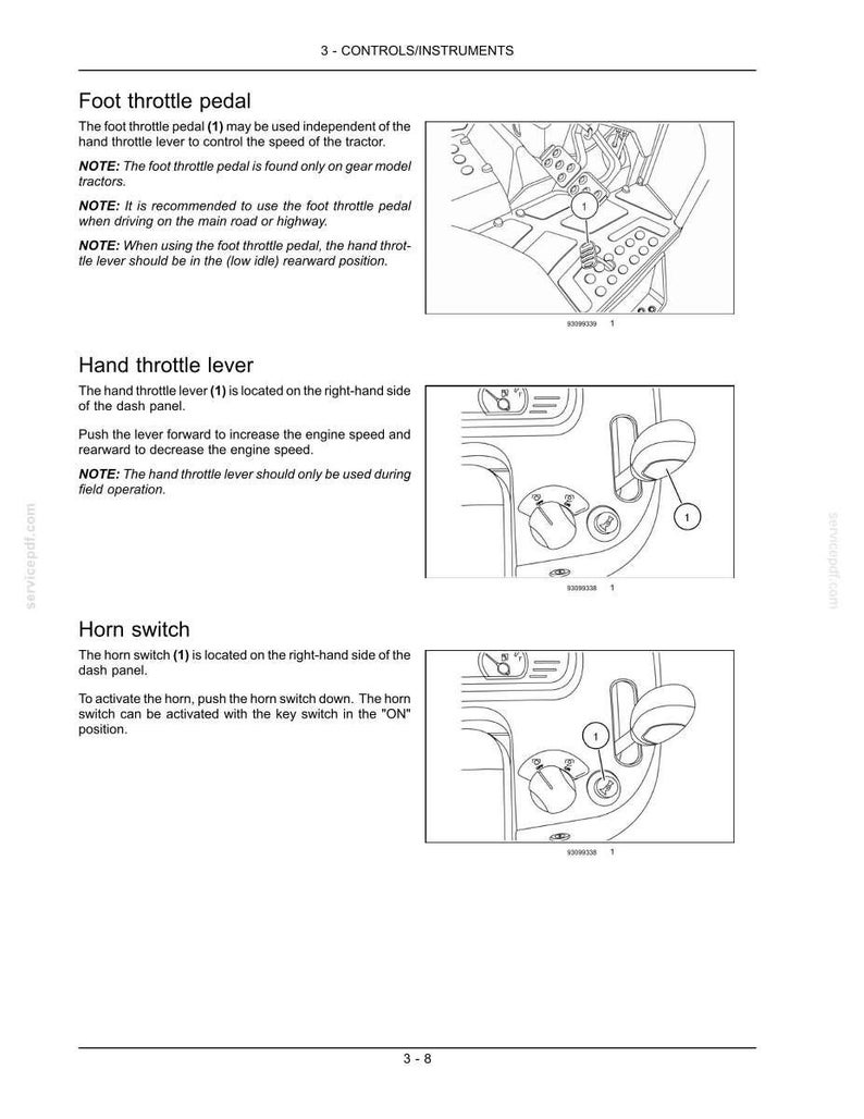 New Holland Boomer 40, Boomer 50 Compact Tractor Operator Owners Operation Manual | Instant PDF Download image 5