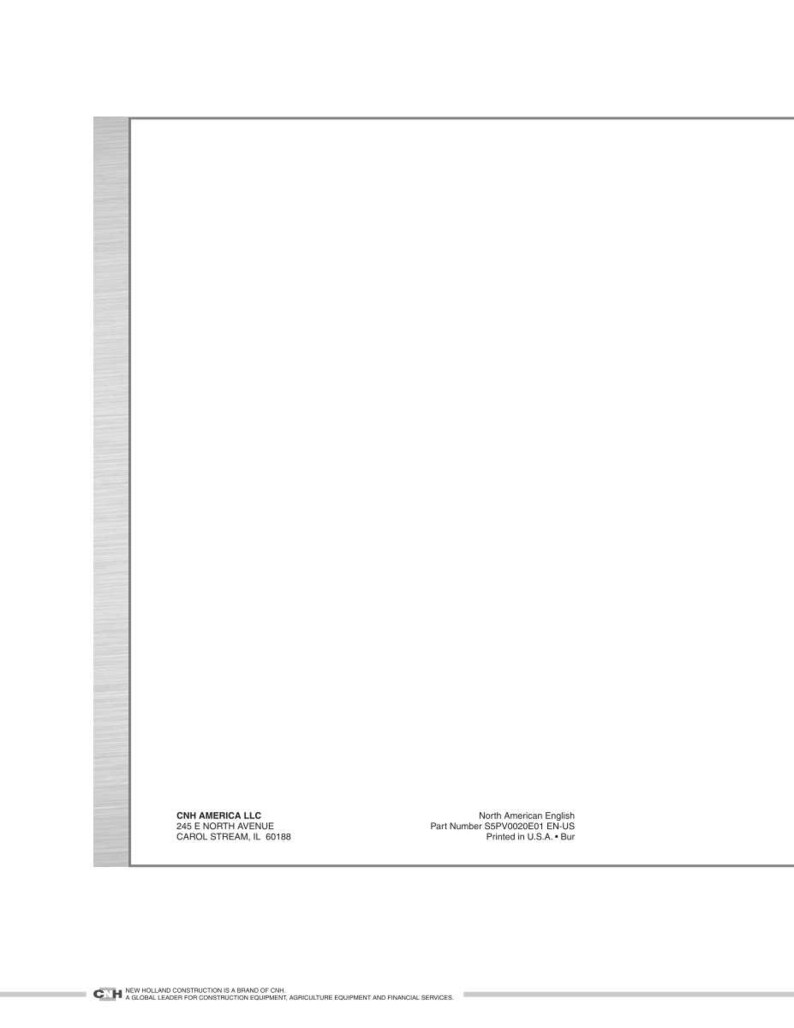 New Holland E27BSR Tier 4 Compact Crawler Excavator Service Repair Workshop Manual | Instant PDF Download image 11