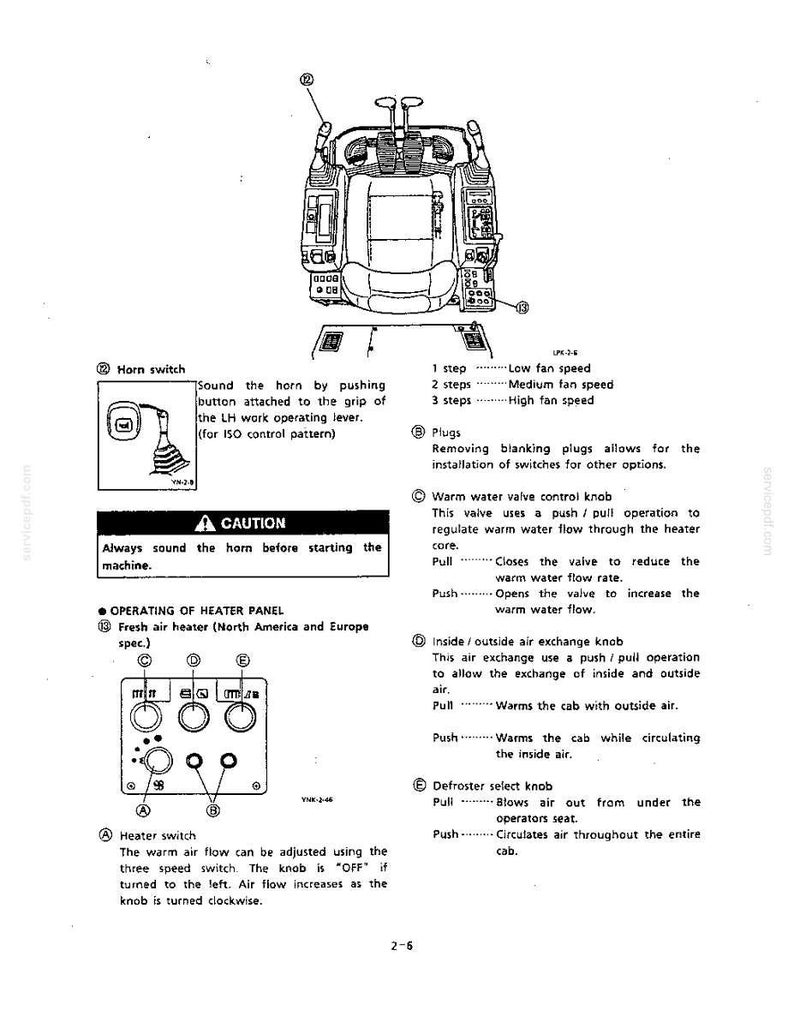 Kobelco Sk100, SK120, SK120LC Hydraulic Excavator Operator Owners Operation Manual | Instant PDF Download image 4