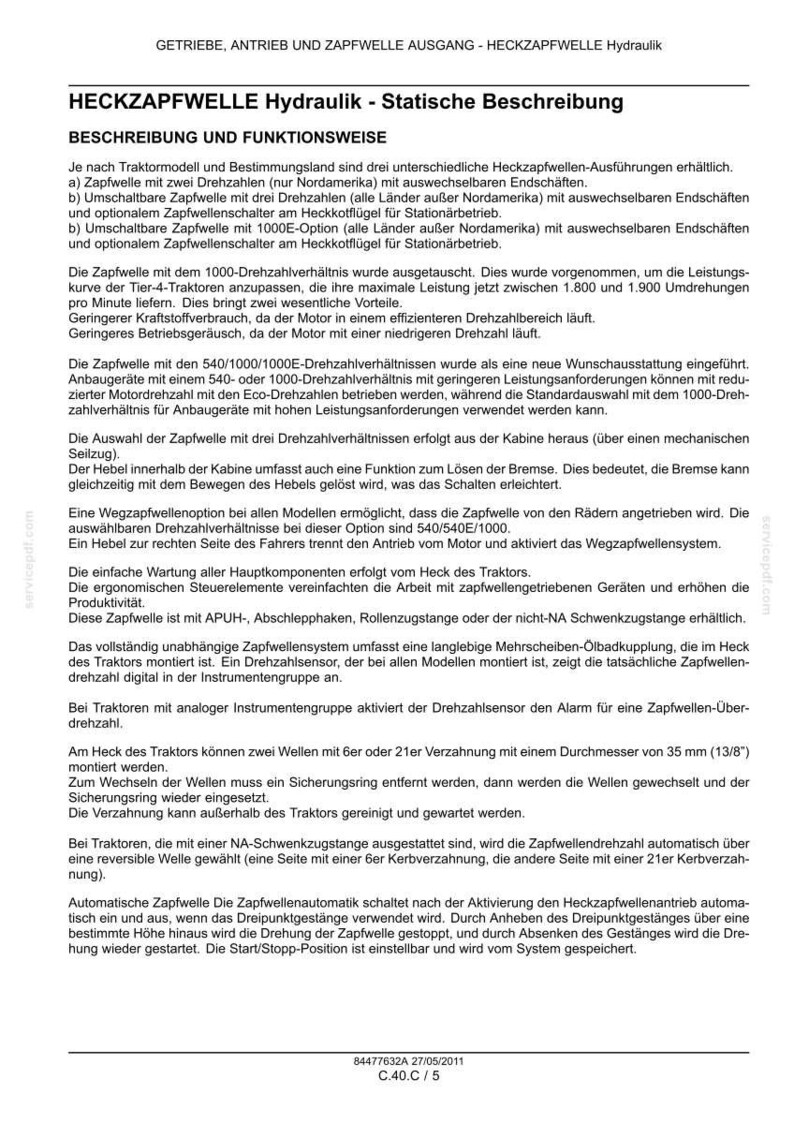 Steyr Cvt 6130, CVT 6145, CVT 6160 Traktor Wartungshandbuch Reparatur Werkstatthandbuch | PDF-Download image 8