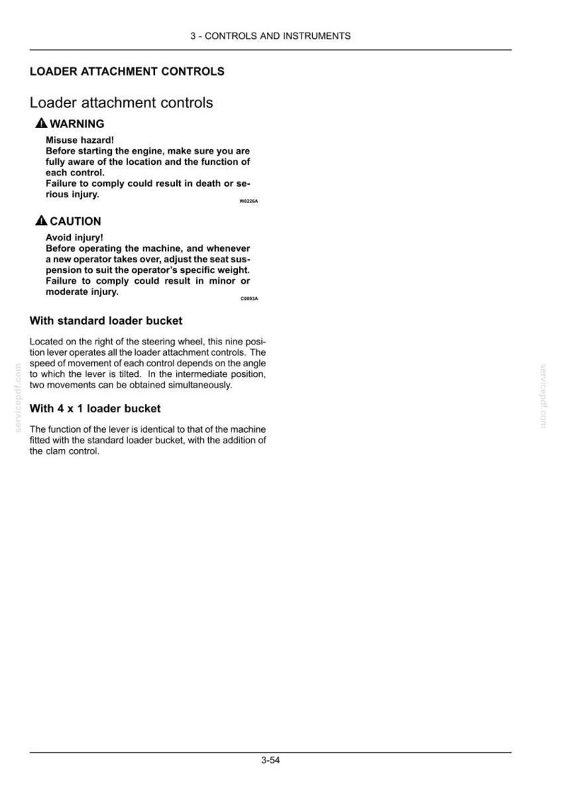 New Holland B100c, B100c Lr, B100c Tc, B110c, B110c Tc, B115c TC Stage IV Tractor Operator Owners Operation Manual | Instant PDF Download image 5