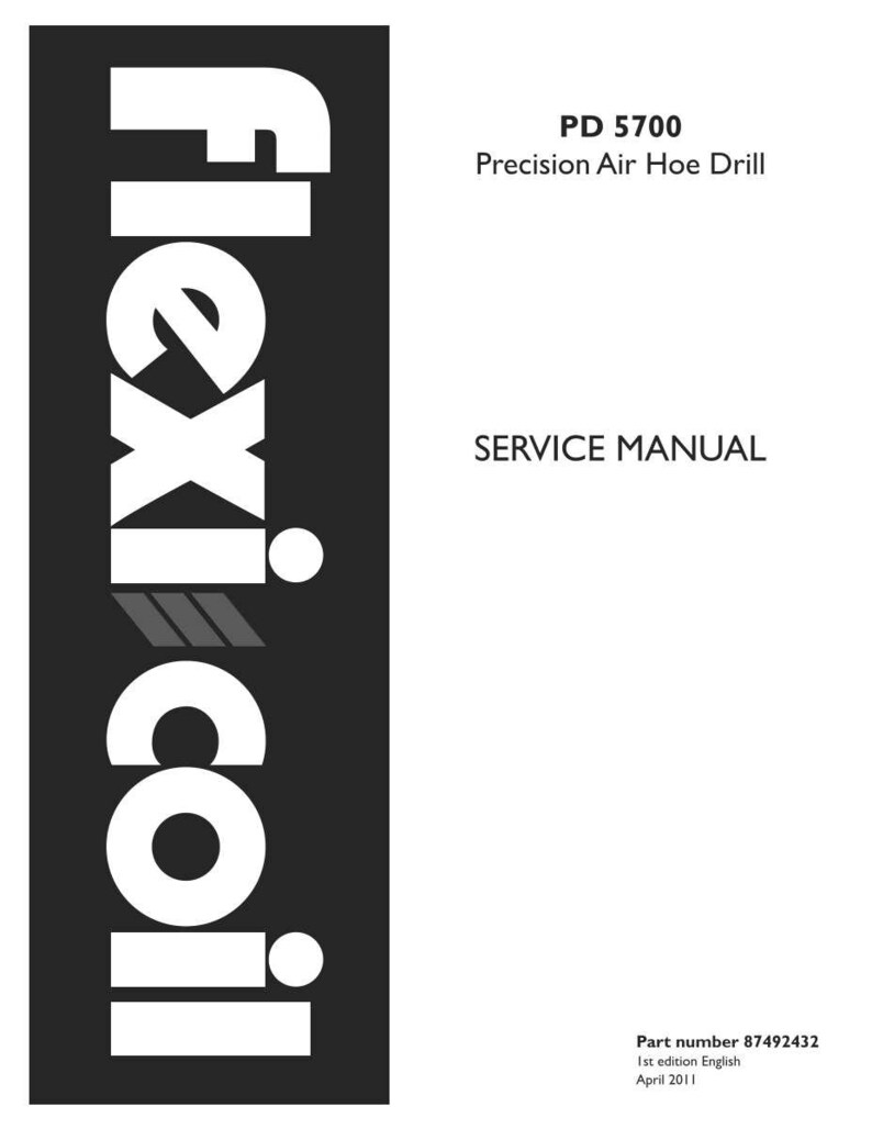 Flexi-Coil PD 5700 Precision Air Hoe Drill Service Repair Workshop Manual | Instant PDF Download image 3
