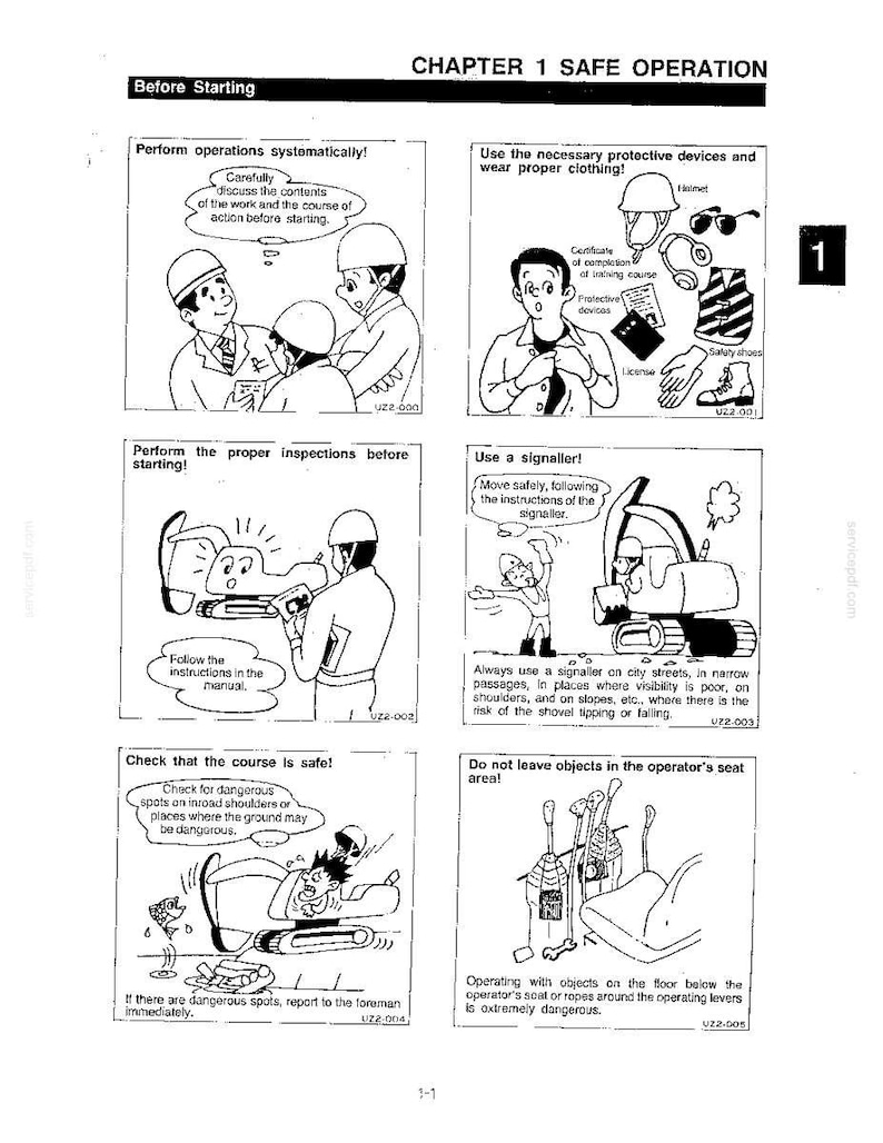 Kobelco Sk024, SK027, SK032 Hydraulic Excavator Operator Owners Operation Manual | Instant PDF Download imagen 5