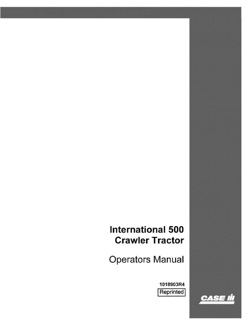 K&ouml;nnte beinhalten: Ein wei&szlig;es Handbuch mit dem Titel "International 500 Crawler Tractor Operators Manual". Das Cover zeigt den Text in schwarzer Schrift. In der unteren rechten Ecke befindet sich das Case IH-Logo. Der Text "Reprinted" steht in einer kleinen Box.
