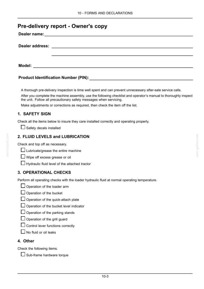 New Holland 200LC Loader Operator Owners Operation Manual | Instant PDF Download image 11