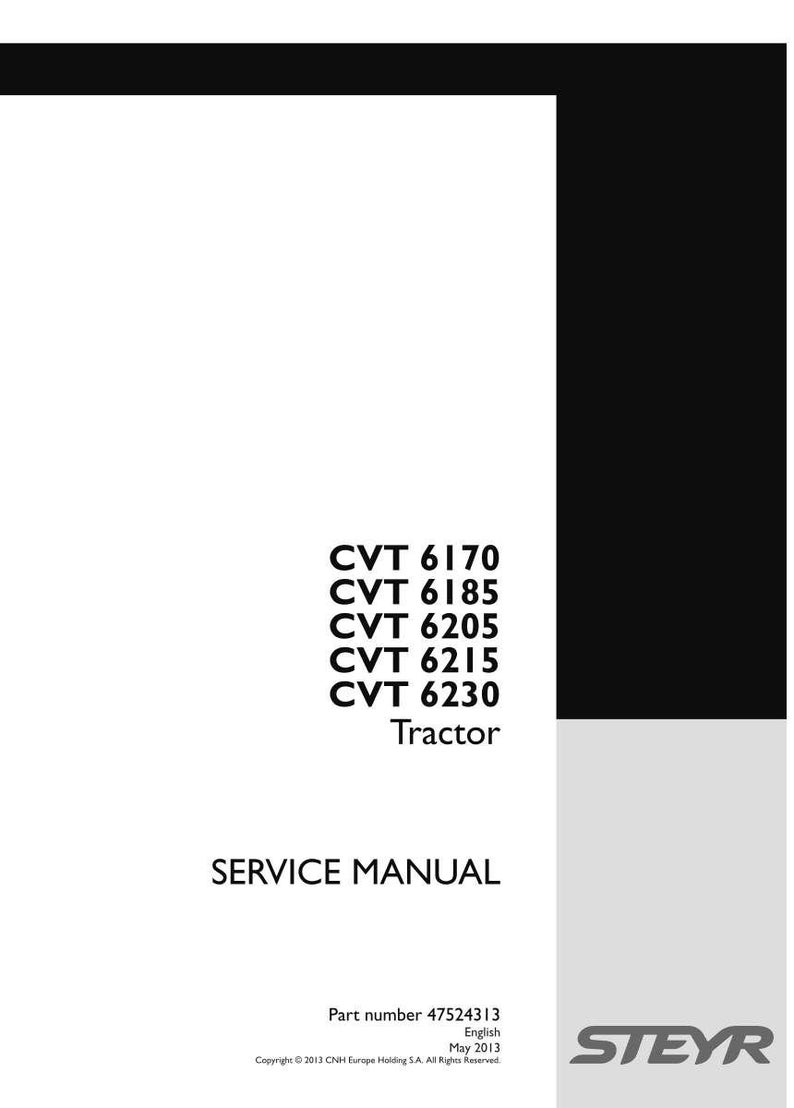 Steyr Cvt 6170, Cvt 6185, Cvt 6205, CVT 6215, CVT 6230 Tractor Service Repair Workshop Manual | Instant PDF Download | Market: Europe image 3
