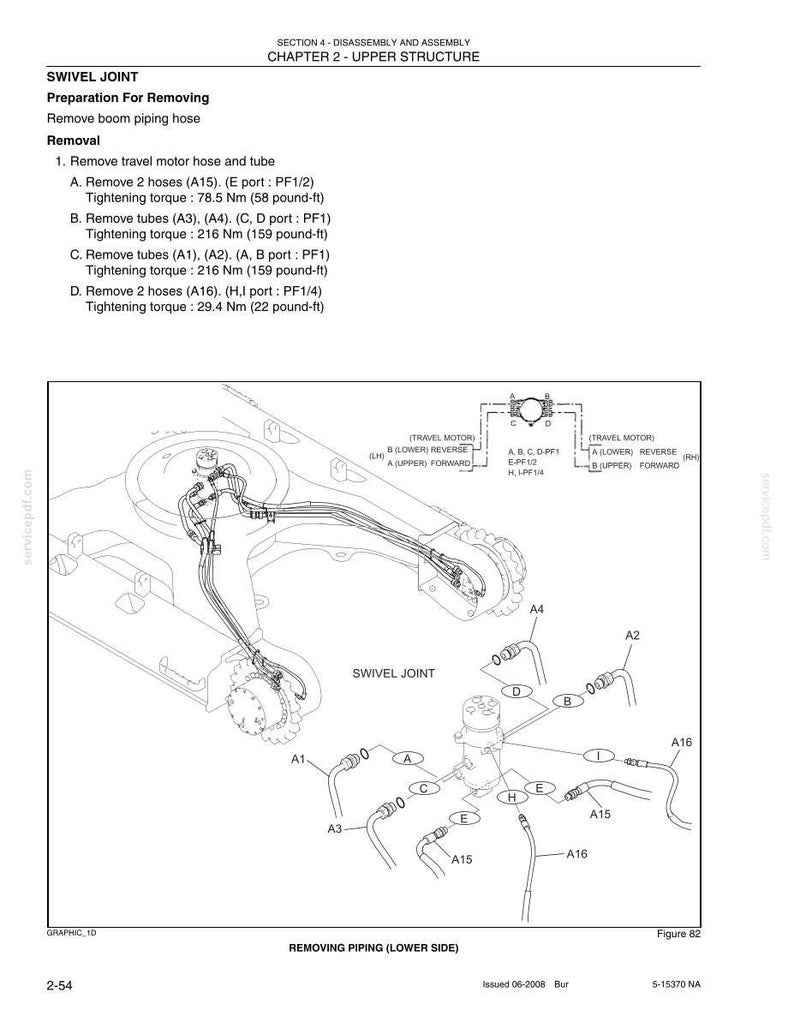 Kobelco ED150 Blade Runner Acera SR Tier 3 Excavator Dozer Service Repair Workshop Manual | Instant PDF Download image 7