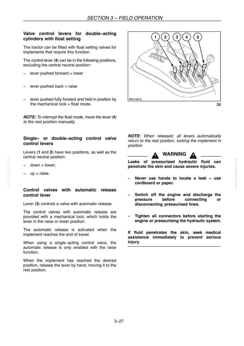Manual de operación y mantenimiento para tractores New Holland TK4020, TK4030, TK4040, TK4050 y TK4060 / Descarga instantánea en PDF imagen 7