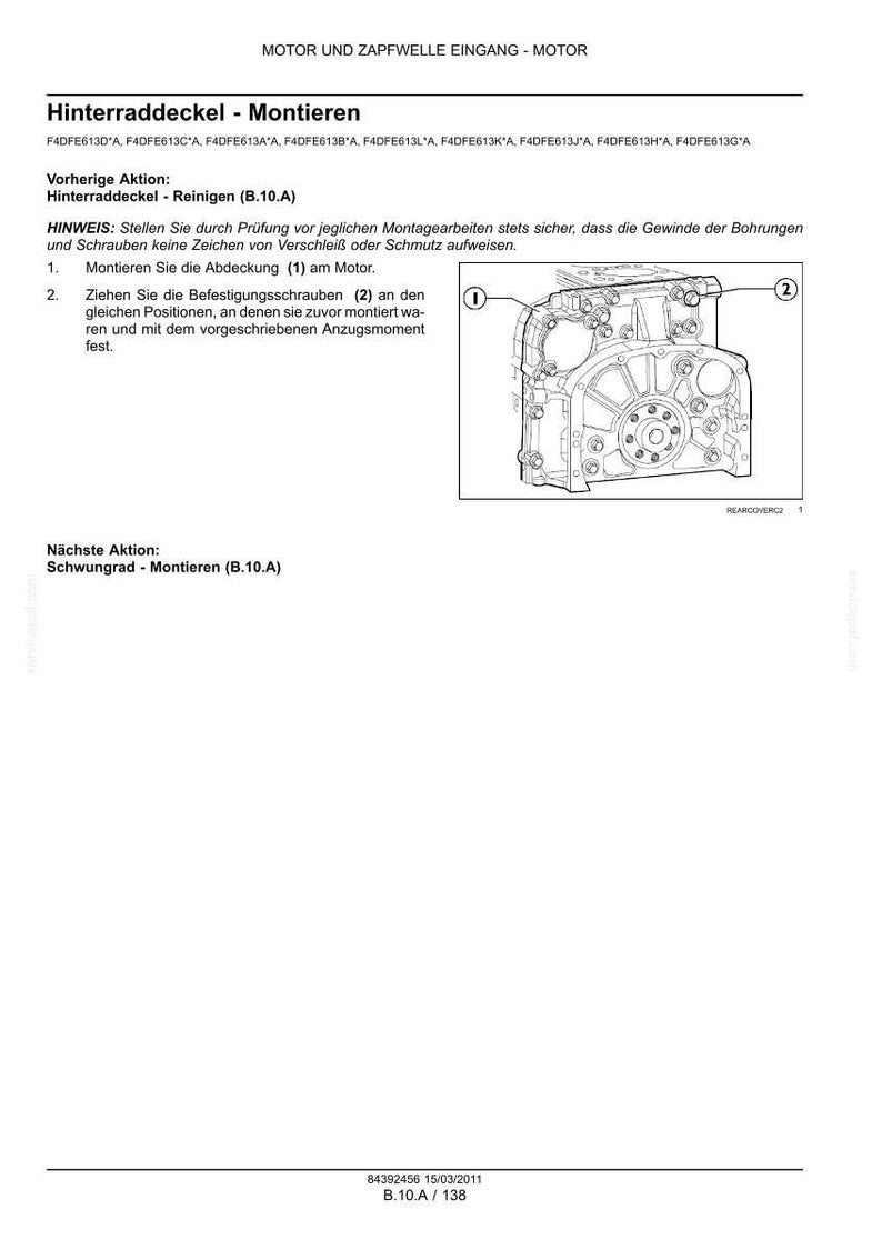 Steyr F4DFE613、F4HFE613 Wartungshandbuch 修理工場 | PDFダウンロード 画像 2