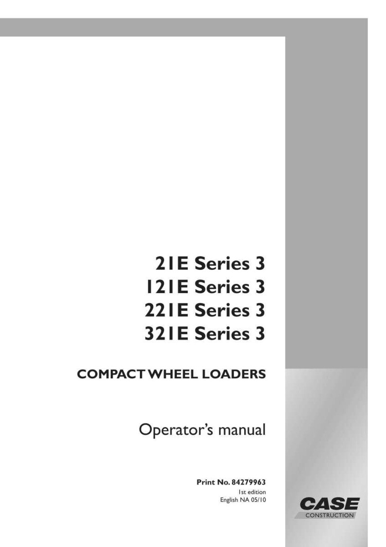 May include: A white document with the text "21E Series 3, 121E Series 3, 221E Series 3, 321E Series 3, COMPACT WHEEL LOADERS, Operator's manual." The Case Construction logo is in the bottom right corner.