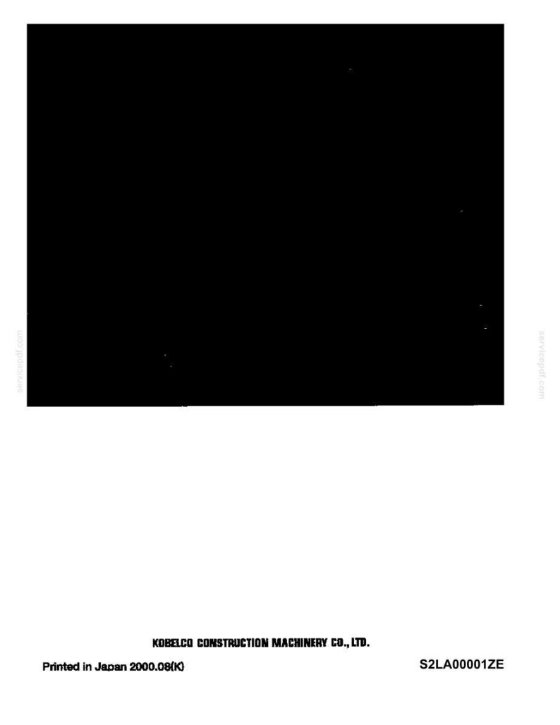 Kobelco SK200SRLC Excavator Operator Owners Operation Manual | Instant PDF Download image 3