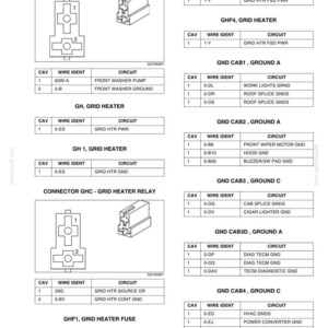 May include: A technical wiring diagram document labeled 4002-157, featuring black and white line drawings of electrical connectors and multiple tables detailing cavity numbers, wire identification codes, and circuit names for vehicle systems.