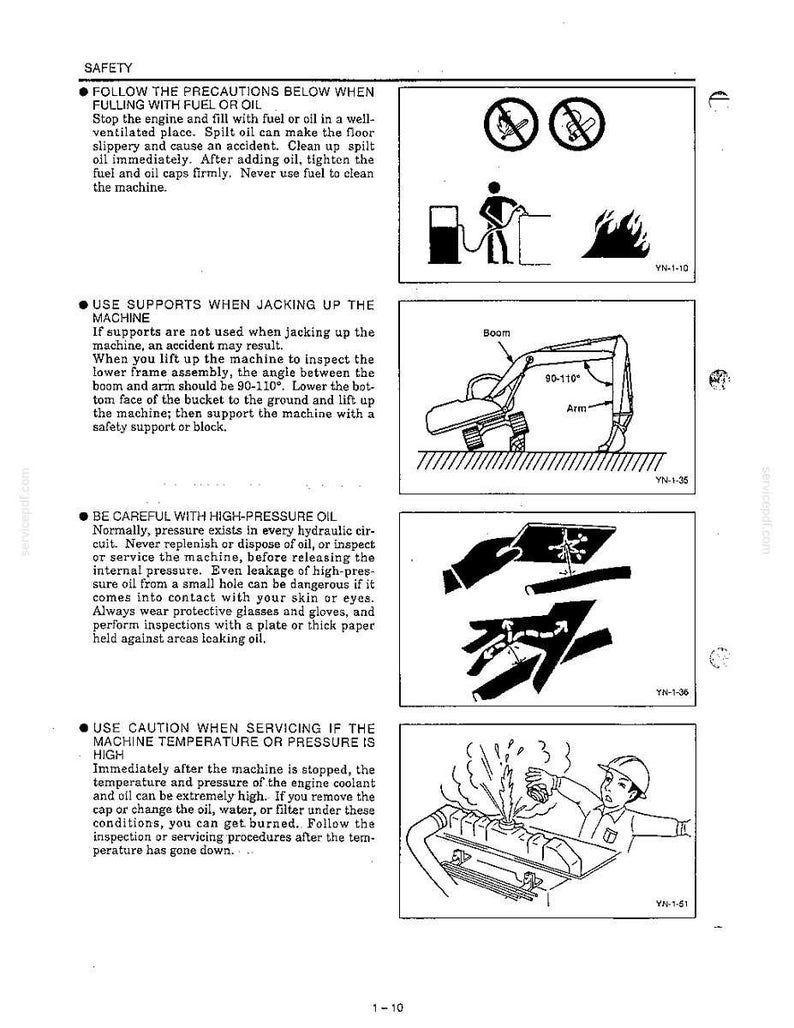 Kobelco Sk100v, SK120V, SK120LCV Hydraulic Excavator Operator Owners Operation Manual | Instant PDF Download image 4