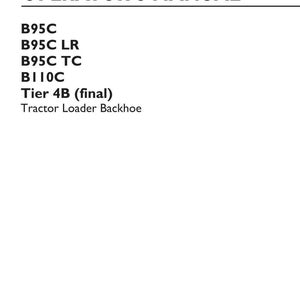 New Holland B95c, B95c Lr, B95c Tc, B110C Tier 4B (final) Tractor Loader Backhoe Operator Owners Operation Manual | Instant PDF Download image 3