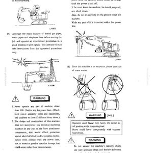 Kobelco MD300LC Hydraulic Excavator Operator Owners Operation Manual | Instant PDF Download image 3