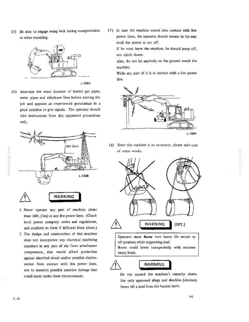 Kobelco MD300LC Hydraulic Excavator Operator Owners Operation Manual | Instant PDF Download image 3