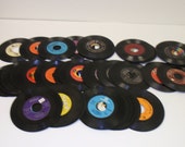 Used 7 quot 45 RPM Records For Crafting, Crafting LOT of (10) vinyl jukebox records
