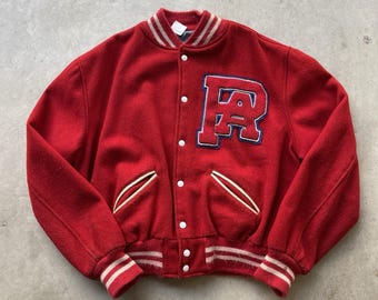 Vintage jaren 50 Port Angeles High school Washington Varsity Jacket Wool XL, VS