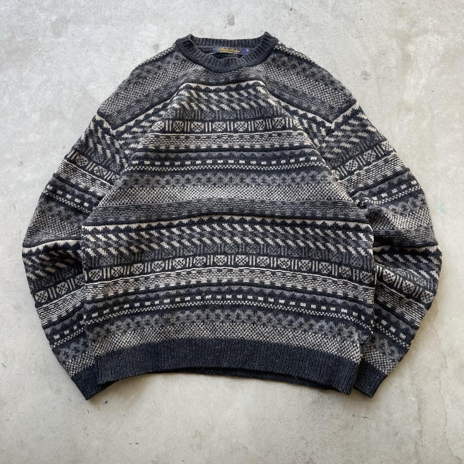 Brooks Brothers Fair Isle Sweater - Etsy