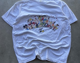 Vintage 1985 Betty Boop Popeye Felix The Cat King met gegoten shirt maat L