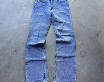 Vintage Levi's 517 Orange Tab Jeans: 90s USA Made Bootcut 28x32