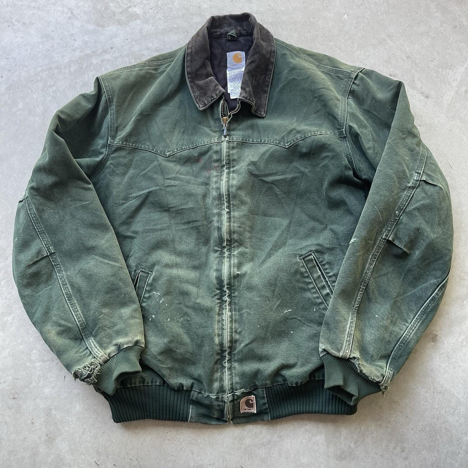 Vintage Carhartt Santa Fe Jacket Men's XL J14 SPC Spruce Green