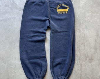 True Vintage 50s 60s Champion joggingbroek Lake Forest Boy Scouts USA Running Man