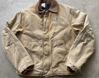 Vintage jaren 90 Carhartt JQ196 Artic jas vervaagd noodlijdend maat 46 Detroit