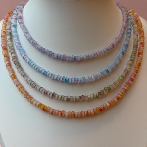 Collar chocker de cuentas de vidrio | 40-45 cm | Summer vibing