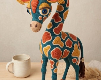 Jamali Giraffe Häkelanleitung | Fortgeschrittenes Amigurumi Stofftier (PDF Download)