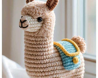 Lulu Llama Crochet Pattern PDF, Amigurumi Toy, Beginner Friendly Plush Animal (Instant Download)