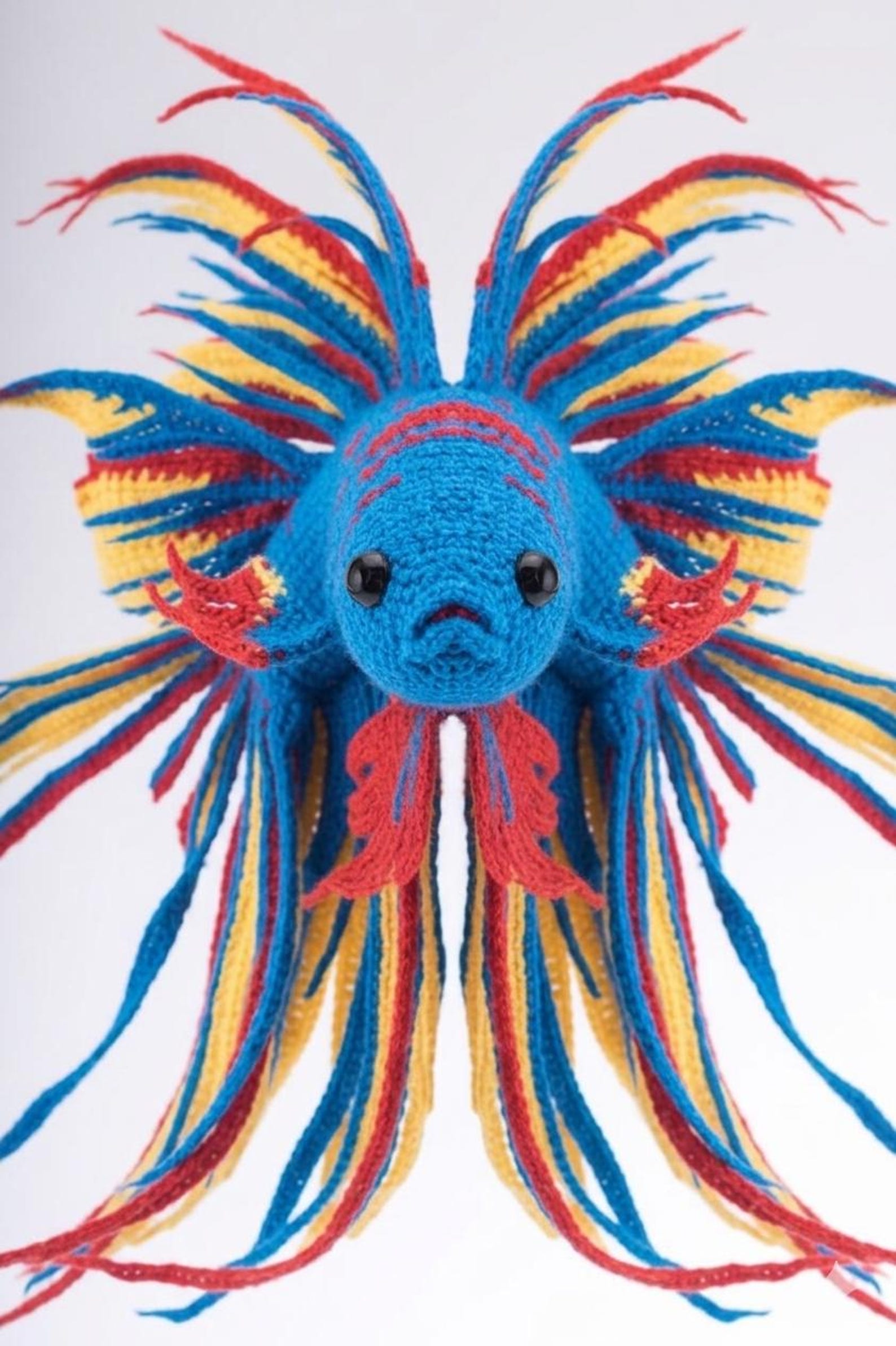 Betta Fish Amigurumi Crochet Pattern | Realistic Flowing Fins PDF - Etsy