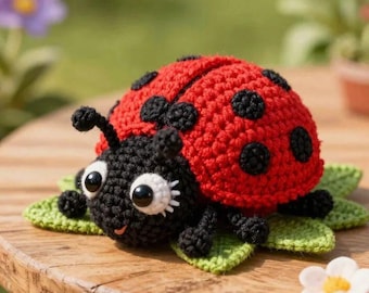 Marienkäfer Häkelanleitung, Amigurumi Spielzeug, anfängerfreundlich PDF (Instant Download)