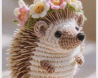Igel gehäkelt, Amigurumi Muster, anfängerfreundlich, Plüschtier, PDF