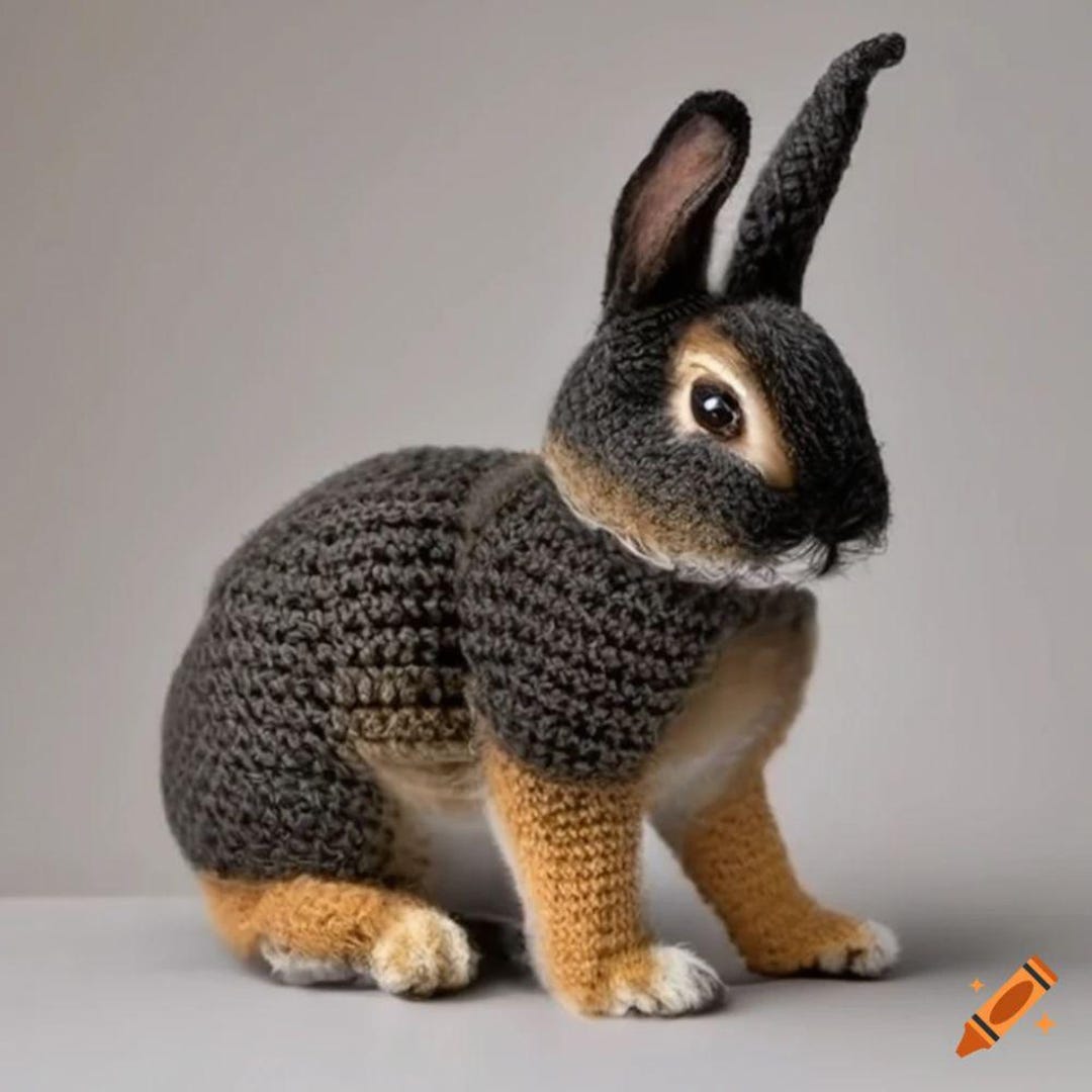 Rustic Rabbit Crochet Realistic Rabbit Crochet Pattern | Amigurumi Bunny Toy PDF ...
