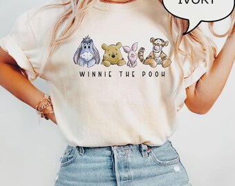 Comfort Colors Winnie The Pooh Friends T-Shirt, Disneyland Trip Apparel