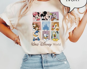 Comfort Colors® Wald Disney World T-Shirt, Mouse And Friends Shirt, Disney Castle Shirt, Chip And Dale Shirt