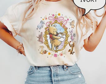 Comfort Colors Winnie the Pooh T-Shirt, Retro Pooh Bear Friends Shirt