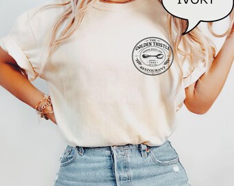 Comfort Colors® Restaurant Logo T-Shirt, Custom Text Apparel, Personalized Company Shirt