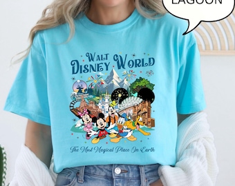 Comfort Colors® Walt Disney World T-Shirt, Mickey And Friends Shirt, The Most Magical Place On Earth Shirt, Disney Epcot Tour Shirt